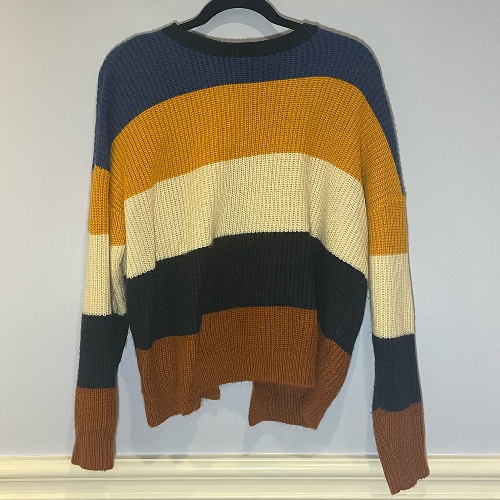 Idem ditto multicolor striped knit sweater size M/L